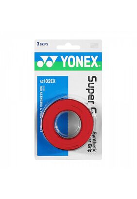OVERGRIP YONEX SUPER GRAP ROJO X3,hi-res