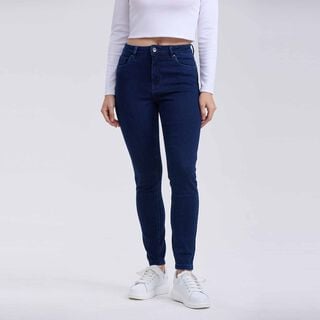Jeans Mujer Skinny Con Polar Azul Oscuro Fashion´s Park,hi-res