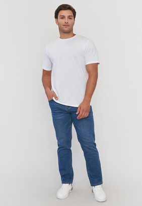 Jeans Hombre Straight Fit Azul Claro Clásico I Corona,hi-res