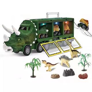Camion Transportador Autitos de Dinosaurios Luces y Sonidos ,hi-res