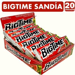 Bigtime Sabor Sandia - Chicle Sin Azúcar (Caja Con 20 Un),hi-res