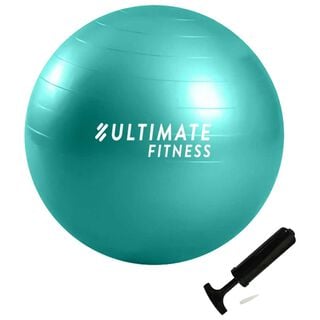 Balón Pilates 75 cm Verde con Inflador ,hi-res