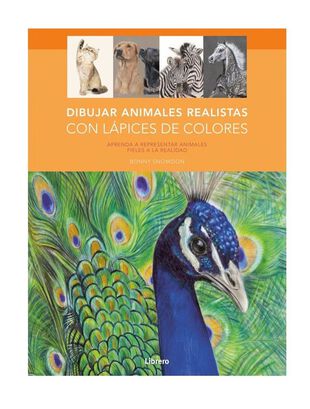 Libro DIBUJAR ANIMALES REALISTAS CON LAPICES DE COLORES,hi-res