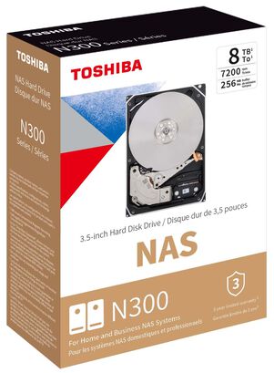 TOSHIBA Disco Duro Nas 8TB N300 3.5″ Sata HDWG480XZSTA,hi-res