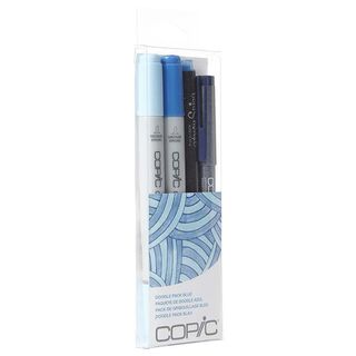 COPIC Ciao Doodle Packs: Blue (4 Lápices),hi-res