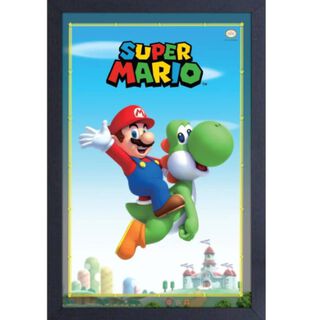 Cuadro Super Mario y Yoshi 470x315x15,hi-res