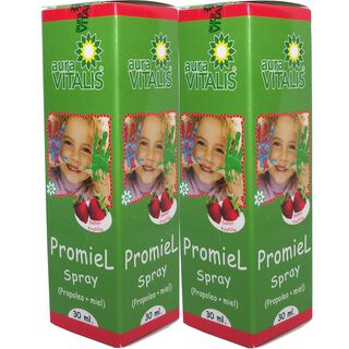 2 X AURA VITALIS PROMIEL INFANTIL - FRUTILLA SPRAY 30ML,hi-res