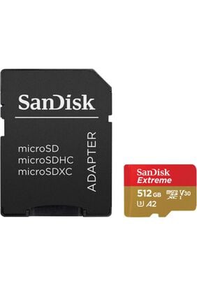 Tarjeta microSD SanDisk Extreme 512GB UHS-I Adaptador SD,hi-res