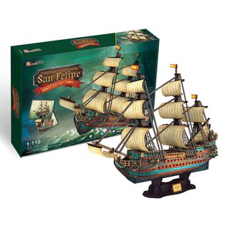 Puzzle 3d the spanish armada san Felipe ,hi-res