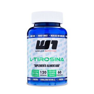 L-Tirosina 500mg Control de peso 120 cápsulas,hi-res