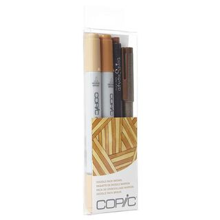 COPIC Ciao Doodle Packs: Brown (4 Lápices),hi-res