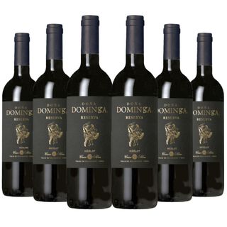6 vinos Doña Dominga Black Reserva Merlot,hi-res