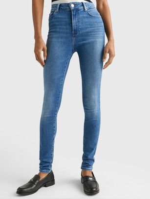 Jeans Harlem Alto Super Skinny Azul Tommy Hilfiger,hi-res