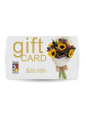 Gift Card $20.000 en Flores de Ocoa,hi-res