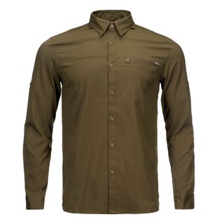 Camisa Hombre Rosselot Long Sleeve Q-Dry Shirt Oliva Oscuro Lippi,hi-res
