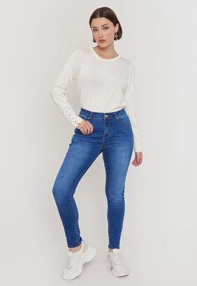 Jeans Mujer Skinny Azul Medio I Corona,hi-res