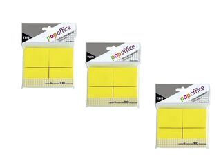 3 Set notas autoad pop 51x38mm 4 block amarillo 400hj,hi-res