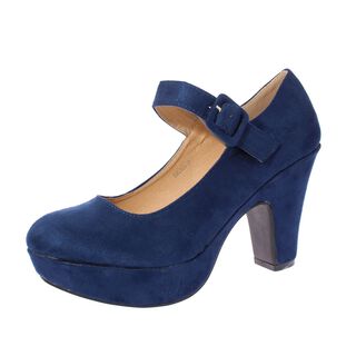 Zapato Plataforma Azul Vía Franca Mujer,hi-res