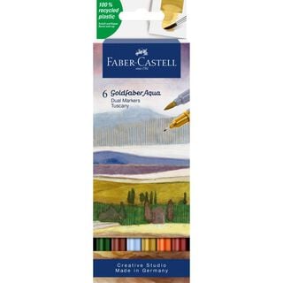 Marcador Dual Goldfaber Aqua Faber-Castell x6 Colores Toscan,hi-res