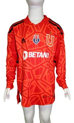 Camiseta Universidad De Chile 2022 Niño Arquero Rojo adidas,hi-res