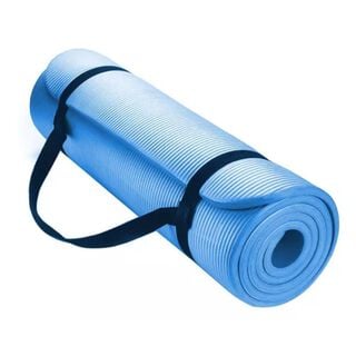 Mat Yoga 10 Mm Alfombra Resistente Gruesa Azul,hi-res