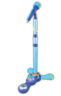 Micrófono Pedestal Juguete Mp3 Con Luces Infantil Azul,hi-res