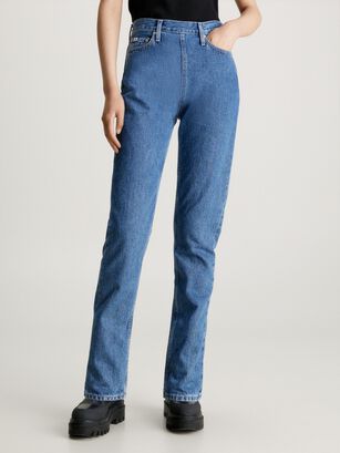 Jeans Authentic Slim Straight Azul,hi-res