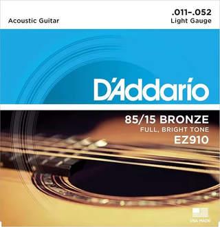 Cuerdas Para Guitarra Acústica Ligera Daddario Ez910,hi-res