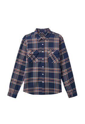 Camisa Bowery Washed Navy Off White Terracotta,hi-res