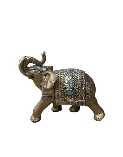 Elefante Decorativo Golden 30 cm,hi-res