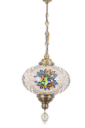 Lámpara turca colgante XXL Hajima multicolor,hi-res