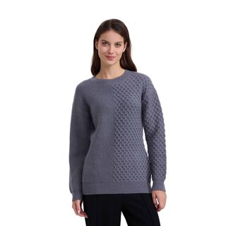 Sweater Mujer Mitad Gris Melange Fashion´s Park,hi-res