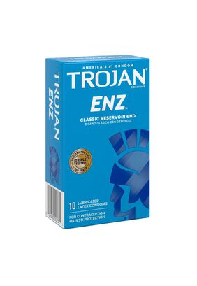 Condones Preservativos Latex Trojan Enz Classic 12 u,hi-res