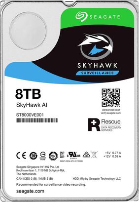Disco duro Seagate SkyHawk AI 8TB 3.5 SATA 7200rpm 256MB ,hi-res