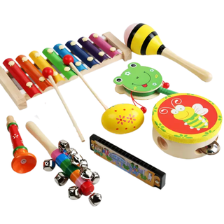 Set 8 Instrumentos Musicales para bebé Montessori Didáctico,hi-res