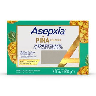 Asepxia Piña Jabón Exfoliante Barra 100 G,hi-res