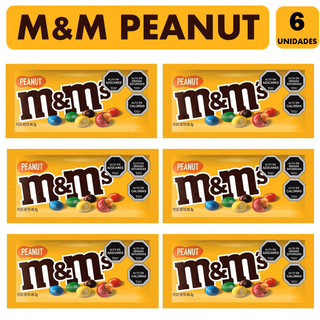 M&M Amarillo - Peanut - Mani (Pack Con 6 Unidades),hi-res