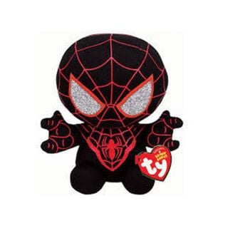 Juguete Peluche Spiderman Miles Morales 30cm Negro Infantil,hi-res