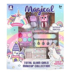 Set Maquillaje Y Manicure Infantil Niñas Kawaii unicornio,hi-res