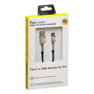 Cable USB A a USB C Nylon Trenzado 1mt Tecmaster,hi-res