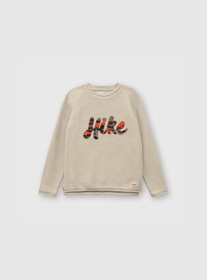 Sweater De Niño Hike Beige (2 A 12 Años) Colloky,hi-res