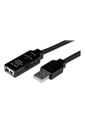Cable Alargador Startech USB 2.0 Activo Macho a Hembra Negro,hi-res