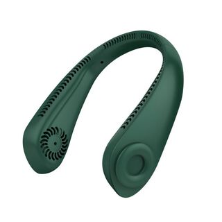 Ventilador Portatil de Cuello carga USB Verde Spacezat,hi-res