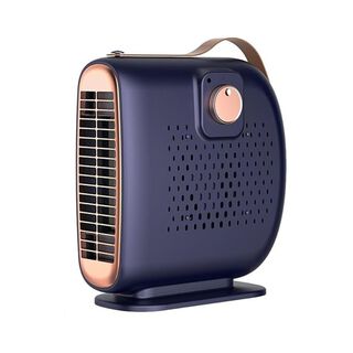 Mini Calentador Ventilador Eléctrico 2 Velocidades Hogar Azul,hi-res
