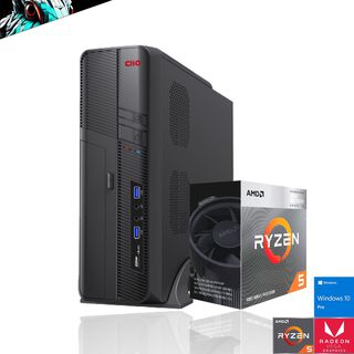 PC oficina slim: AMD RYZEN 5 4600g Vega 8 A520 8gb 240Gb WiFi,hi-res