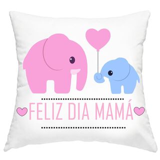 Cojín Día de la mamá elefantes,hi-res