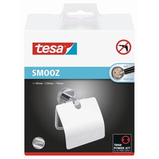 Portarollos para baño adhesivo Linea Smooz 130x145x54mm tesa,hi-res