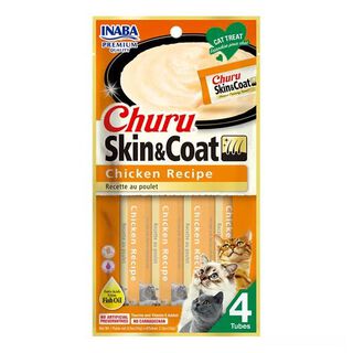 Snack Para Gato Inaba Churu Skin Cat Chicken 4 Tubos,hi-res