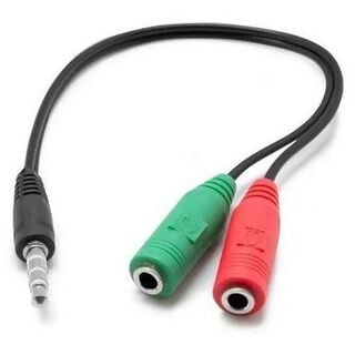 Cable separa audio, conexión 1 jack hembra a 2 ,hi-res