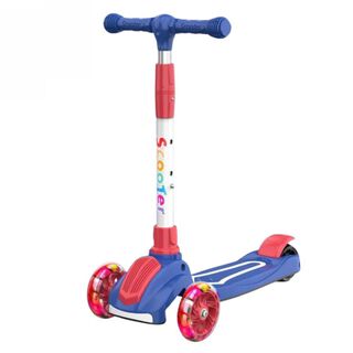 Monopatín Scooter Infantil Bicolor Azul y Rojo Spacezat,hi-res